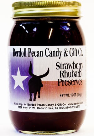 PRESERVES, STRAWBERRY RHUBARB